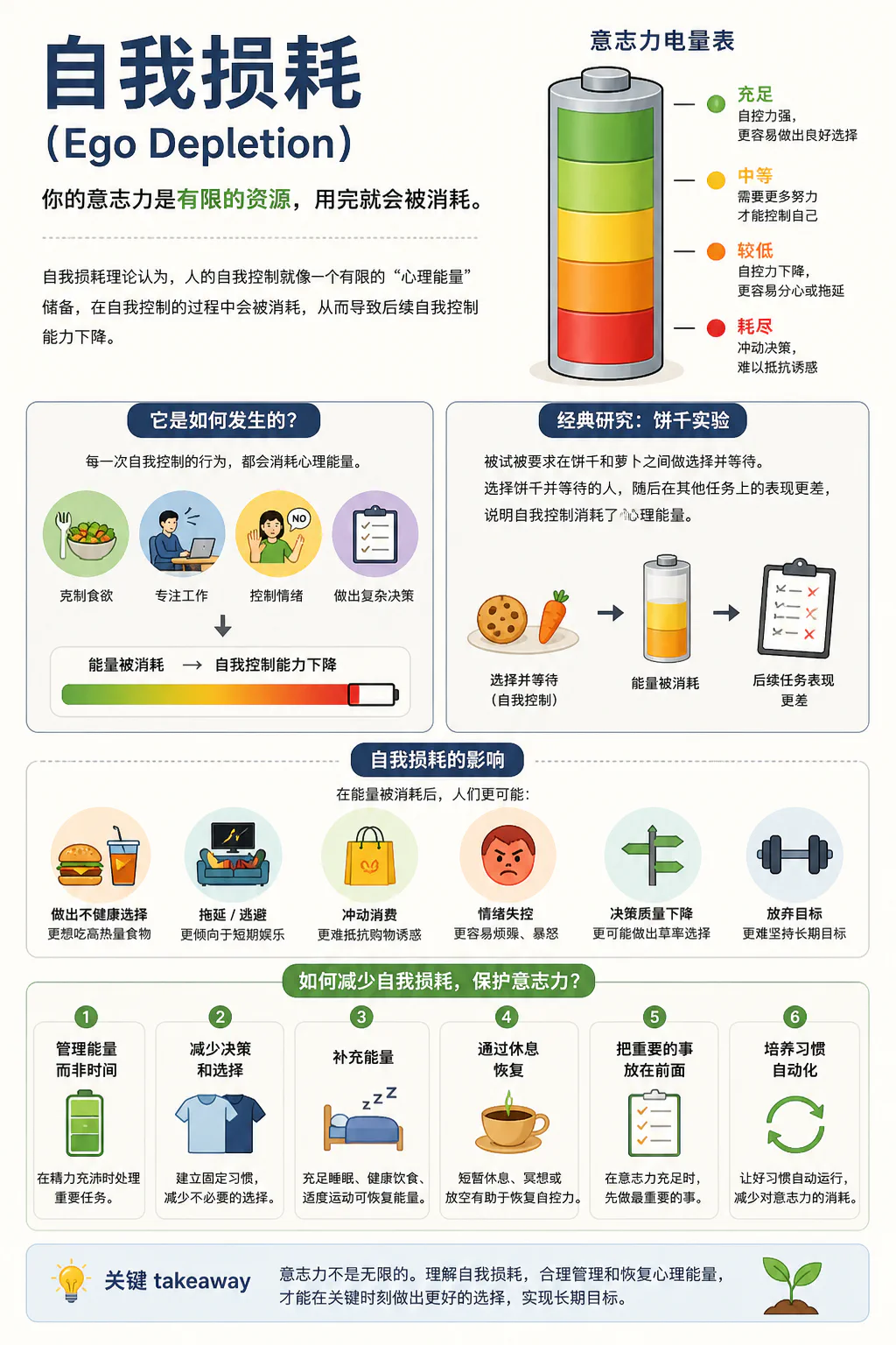 自我损耗:你的意志力是有限的资源