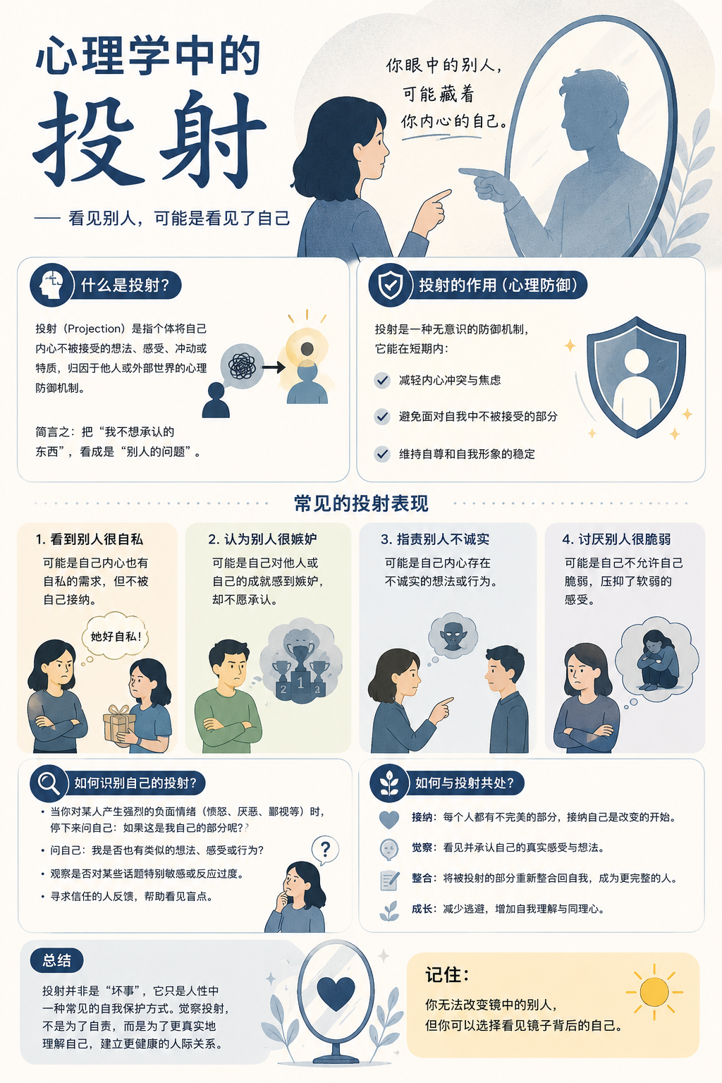 心理学中的投射信息图